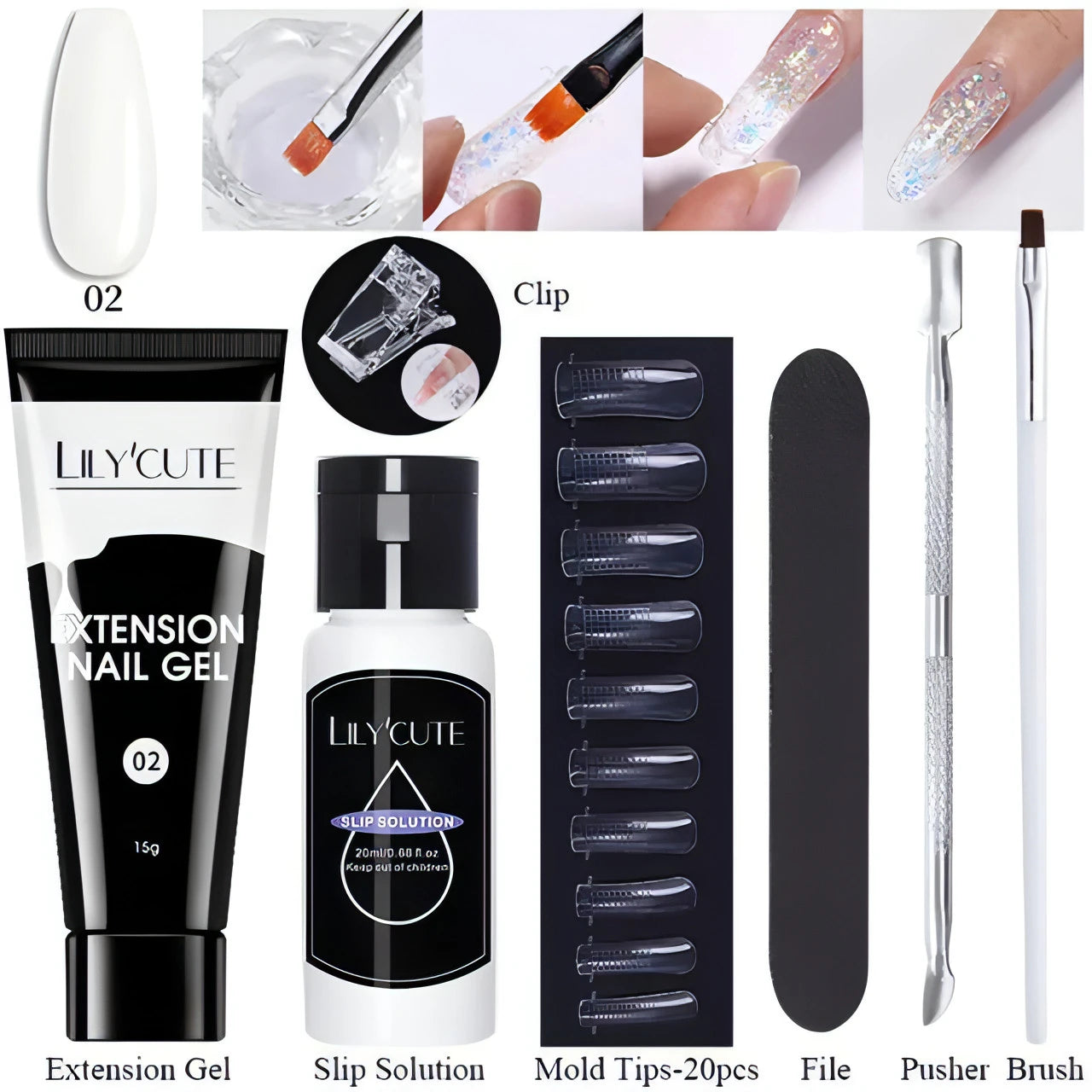 Extension Gel Set - Allure SocietyFalse Nail Kits and Dryers