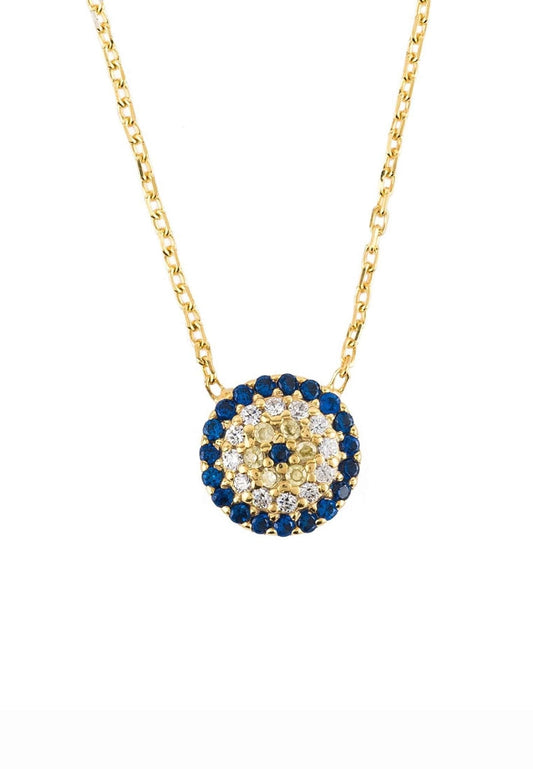 Evil Eye Necklace Gold - Allure SocietyNecklaces