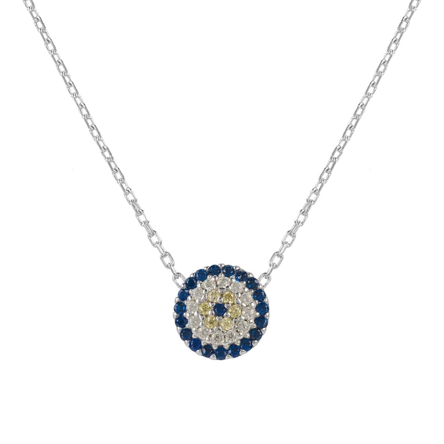 Evil Eye Necklace Silver - Allure SocietyNecklaces