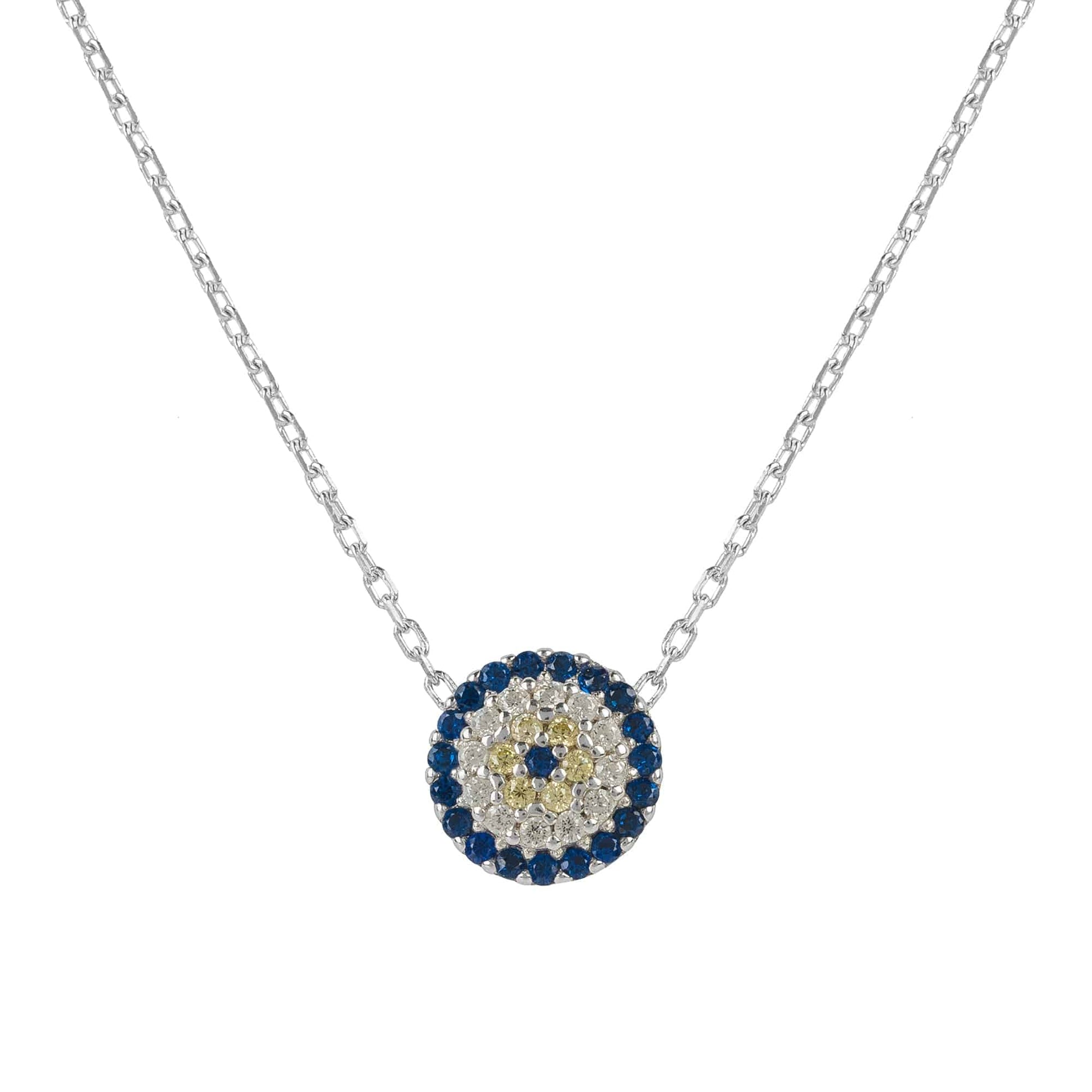 Evil Eye Necklace Silver - Allure SocietyNecklaces