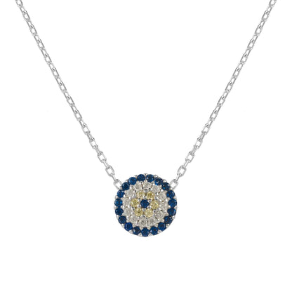 Evil Eye Necklace Silver - Allure SocietyNecklaces