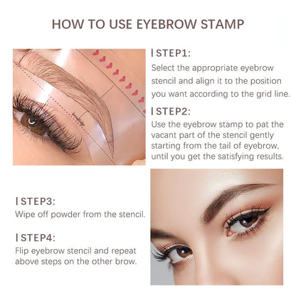 Eyebrow Shaping Long Lasting Stamp Kit - Allure SocietyEyebrows