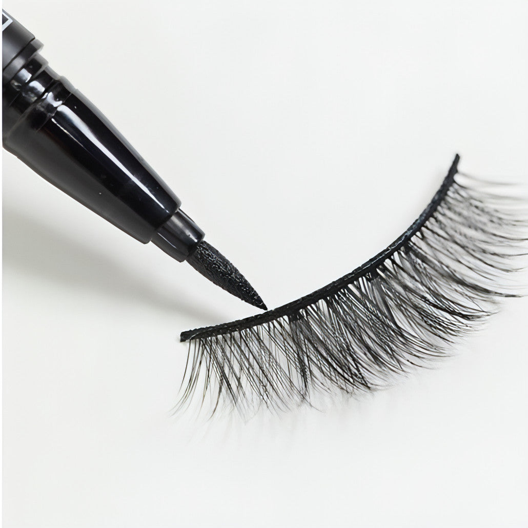 Felt Tip Strip Lash Glue and Eyeliner In One Net. Wt. 0.7 ml - Allure SocietyFalse Eyelashes