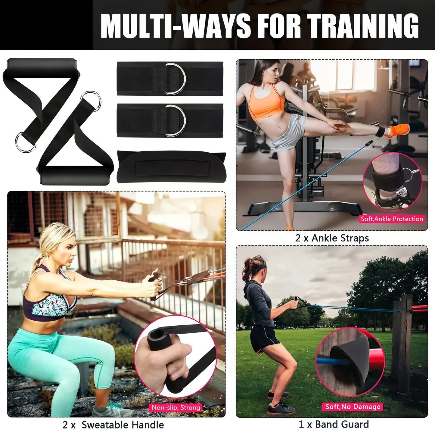 Fitness Resistance Bands - Allure SocietyFitness Accessories