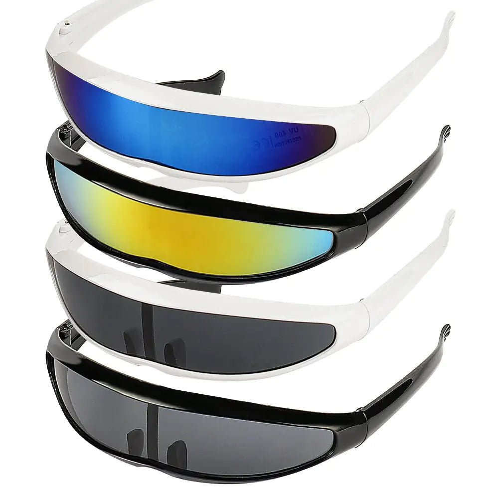 Futuristic Narrow Cyclops Sunglasses - Allure SocietyUV Sunglasses