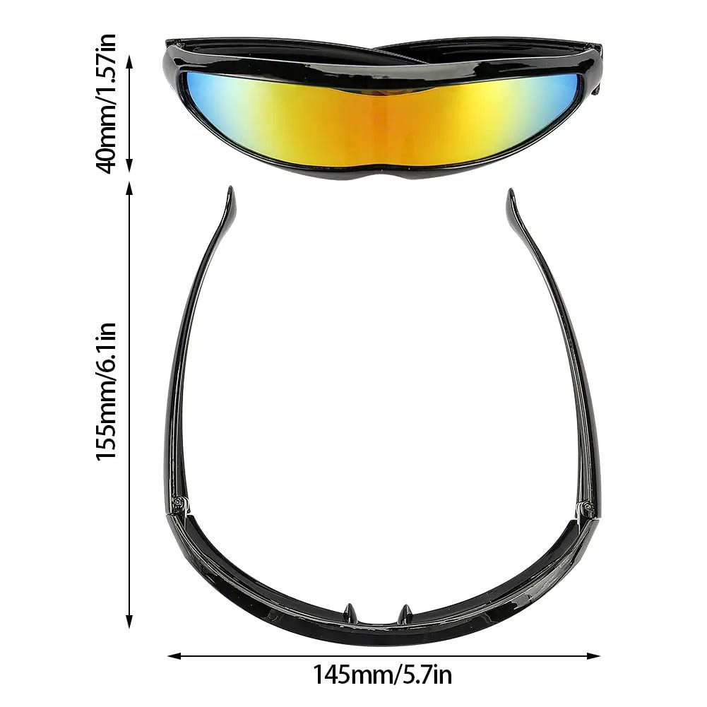 Futuristic Narrow Cyclops Sunglasses - Allure SocietyUV Sunglasses