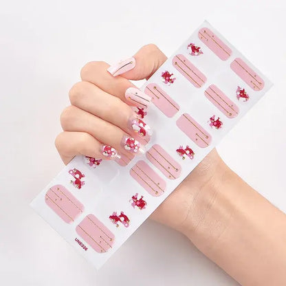 Semi Cured Gel Nail Wraps Full Cover Adhesive Manicure Decoration - Allure SocietyFalse Nail Kits and Dryers