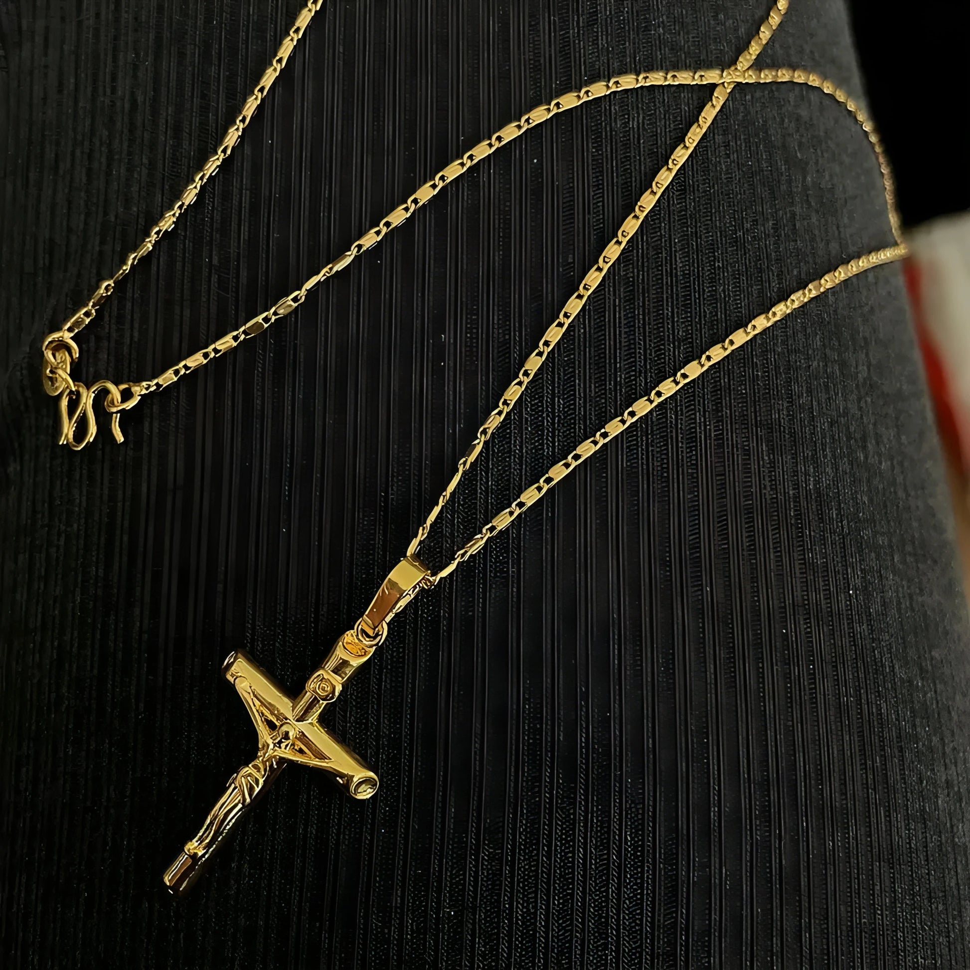 Gold Plated Cross Necklace - Allure SocietyNecklaces