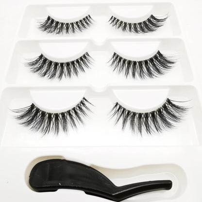 Handmade Stage Nude False Eyelashes with Transparent Stems - 3 Pairs - Allure SocietyFalse Eyelashes