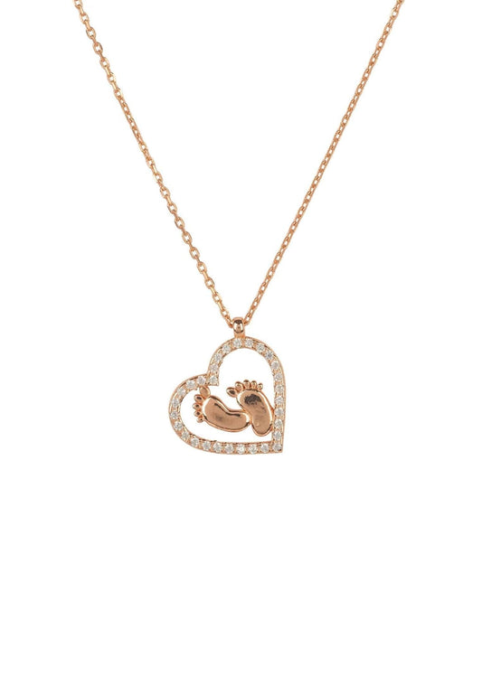 Heart Mum Pendant Necklace Rosegold - Allure SocietyNecklaces