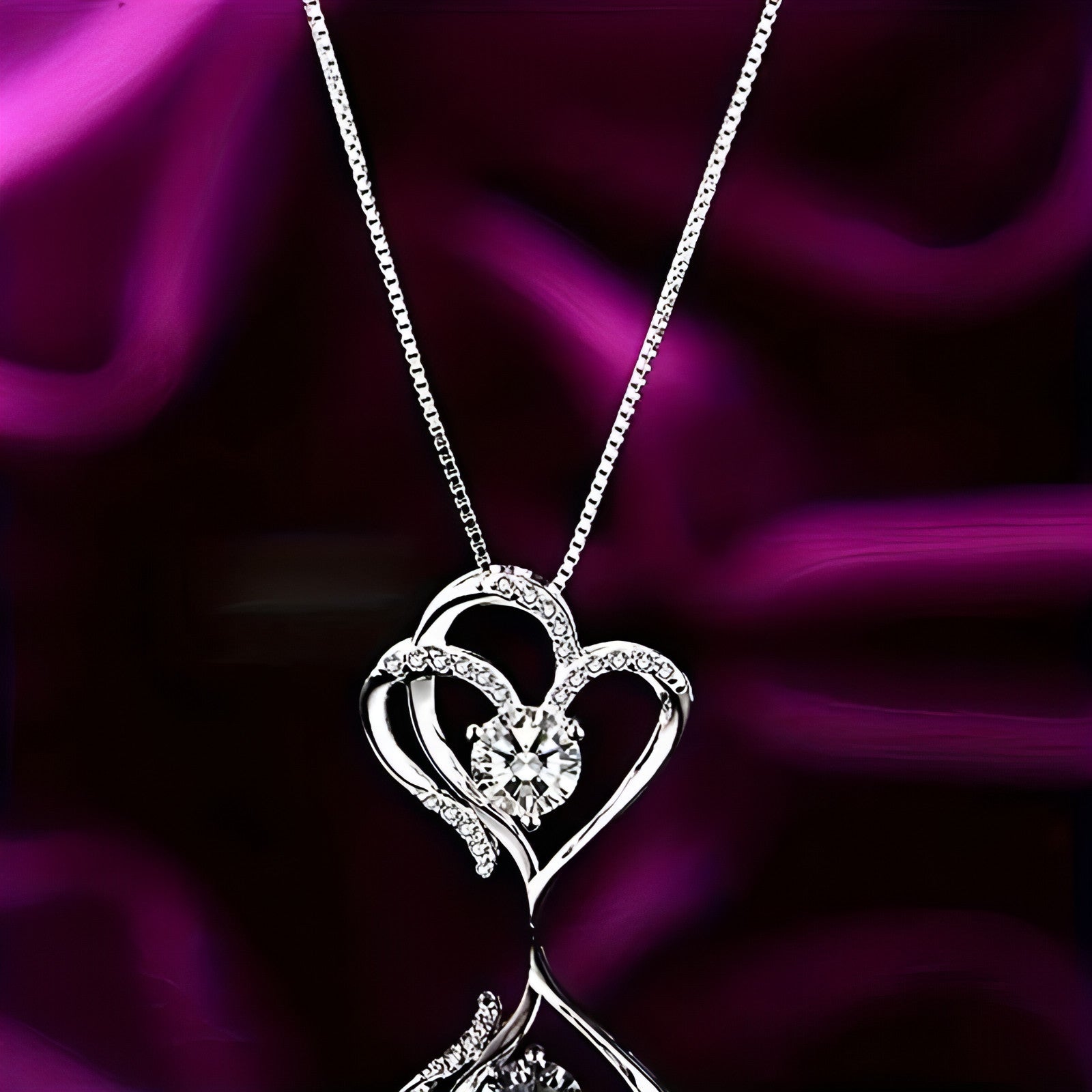 Heart Zircon Necklace - Allure SocietyNecklaces