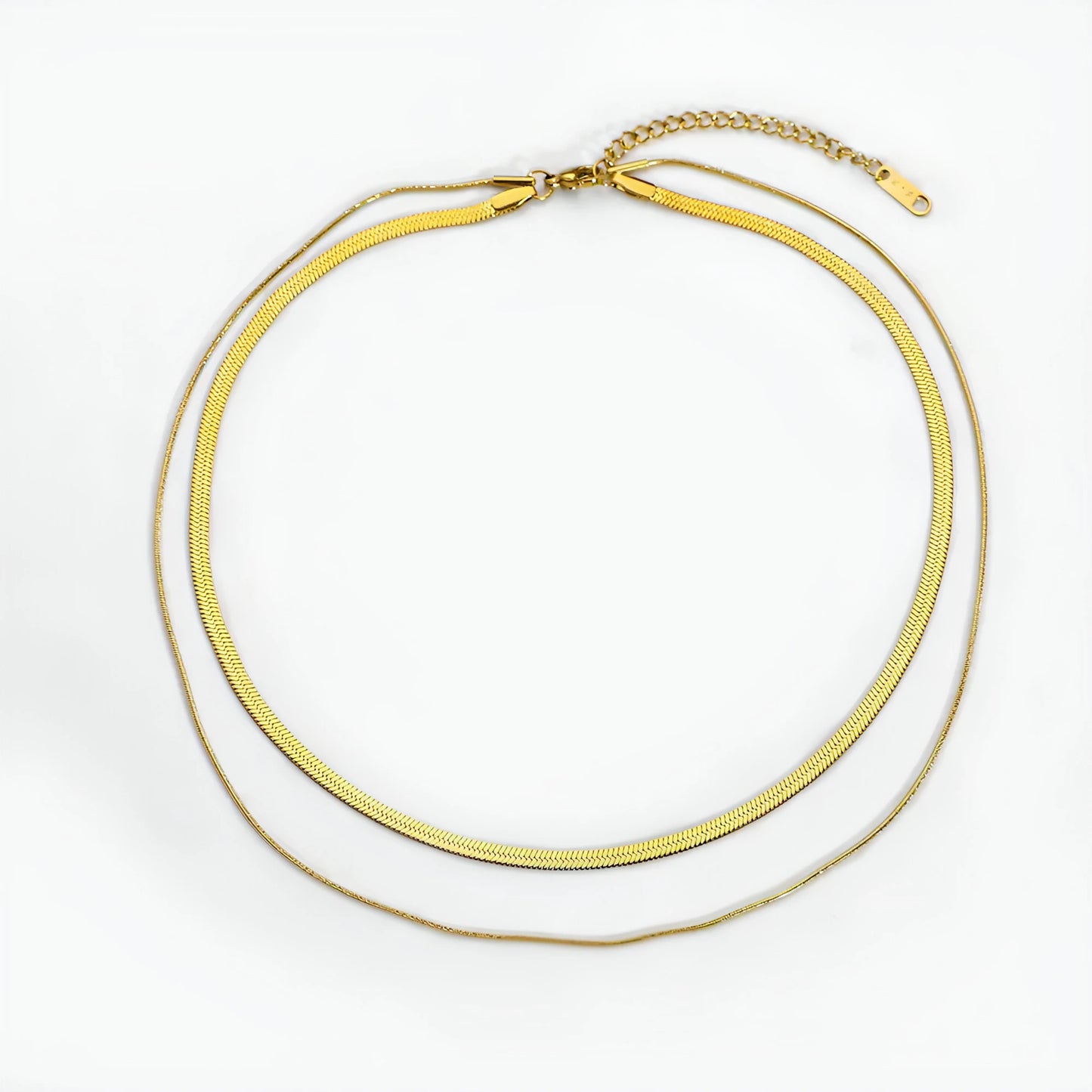 Herringbone Snake Necklace - Allure SocietyNecklaces