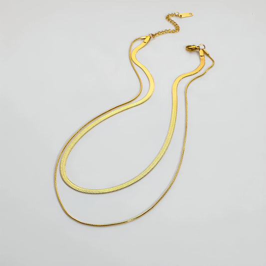 Herringbone Snake Necklace - Allure SocietyNecklaces