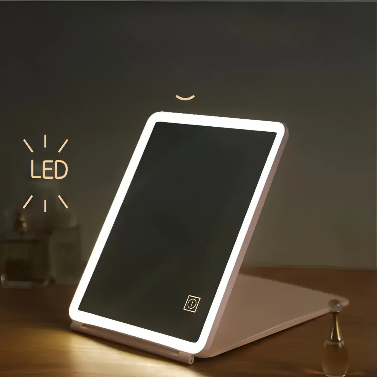 Intelligent Folding LED Makeup Mirror - Allure SocietySmart Face Mirrors