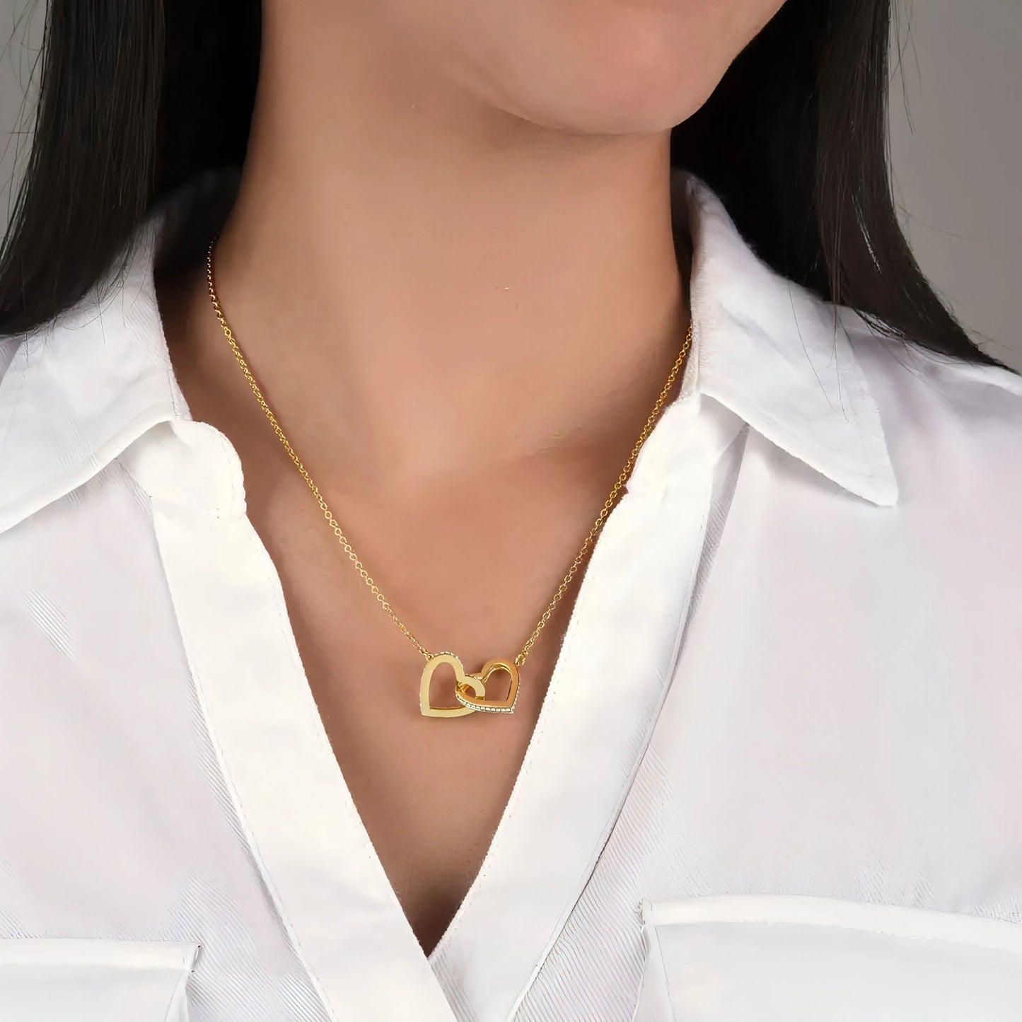 Interlocking Hearts Necklace - Allure SocietyNecklaces