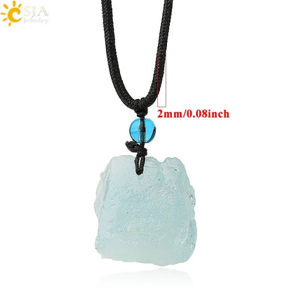 Irregular Natural Healing Stone Necklace Pendants - Allure SocietyNecklaces