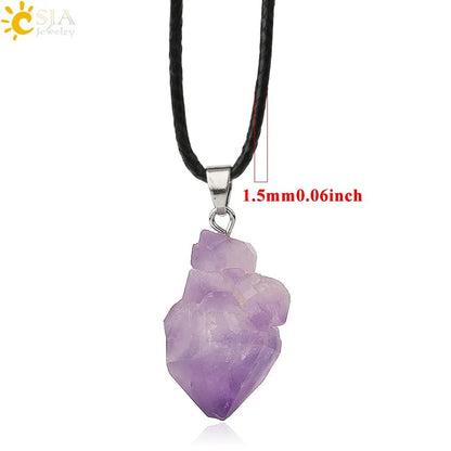 Irregular Natural Healing Stone Necklace Pendants - Allure SocietyNecklaces