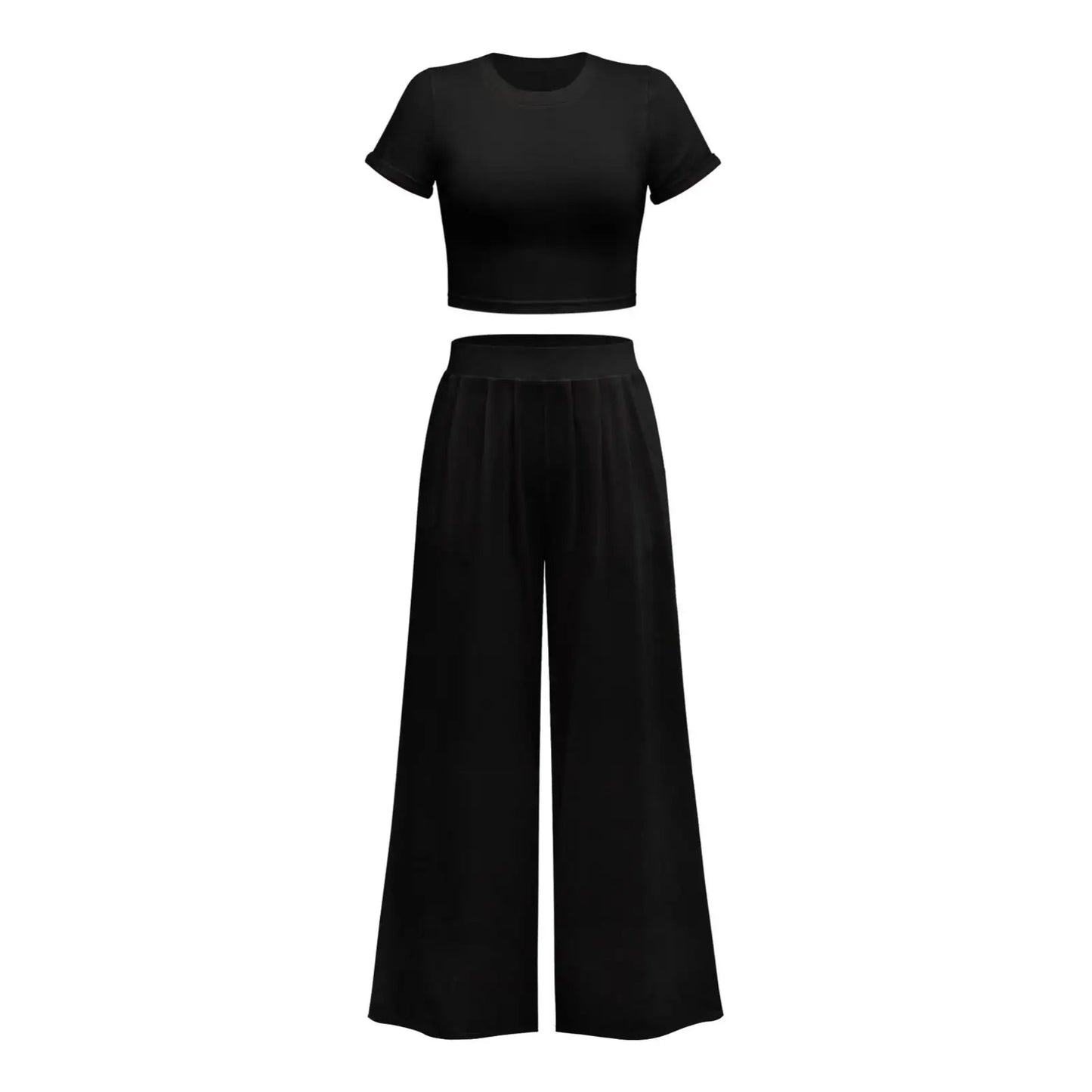 Jiggle Lounge Wide Pants Set - Allure SocietyLoungewear Sets