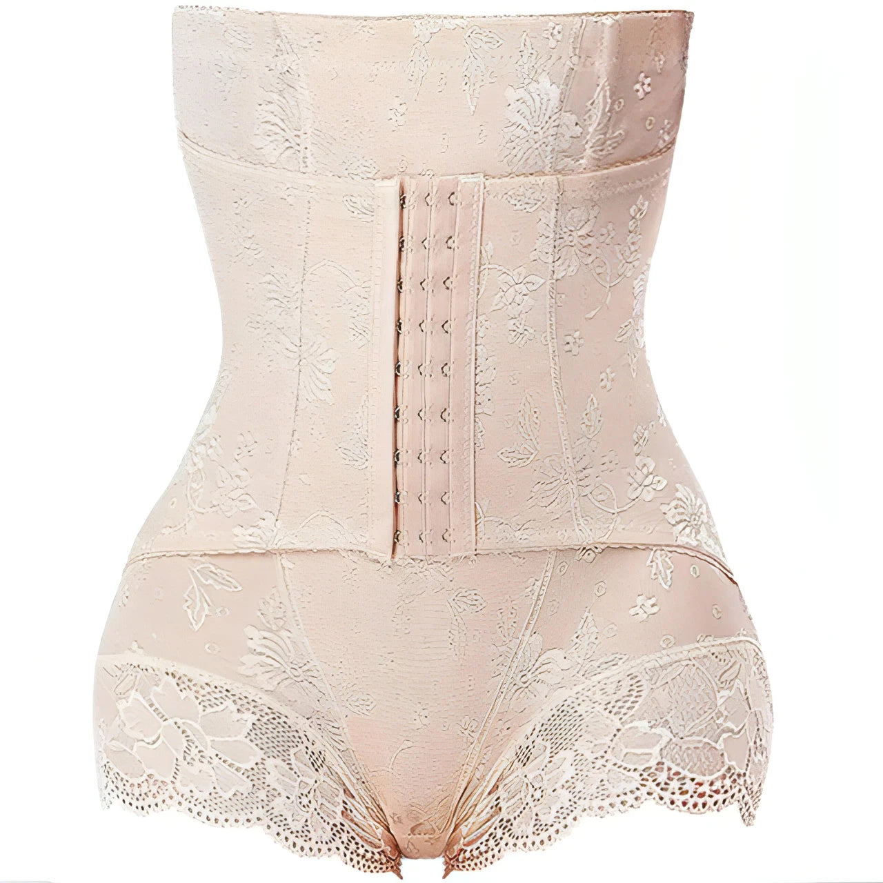 Sexy Lace Body Shaper with Zipper - Allure Society