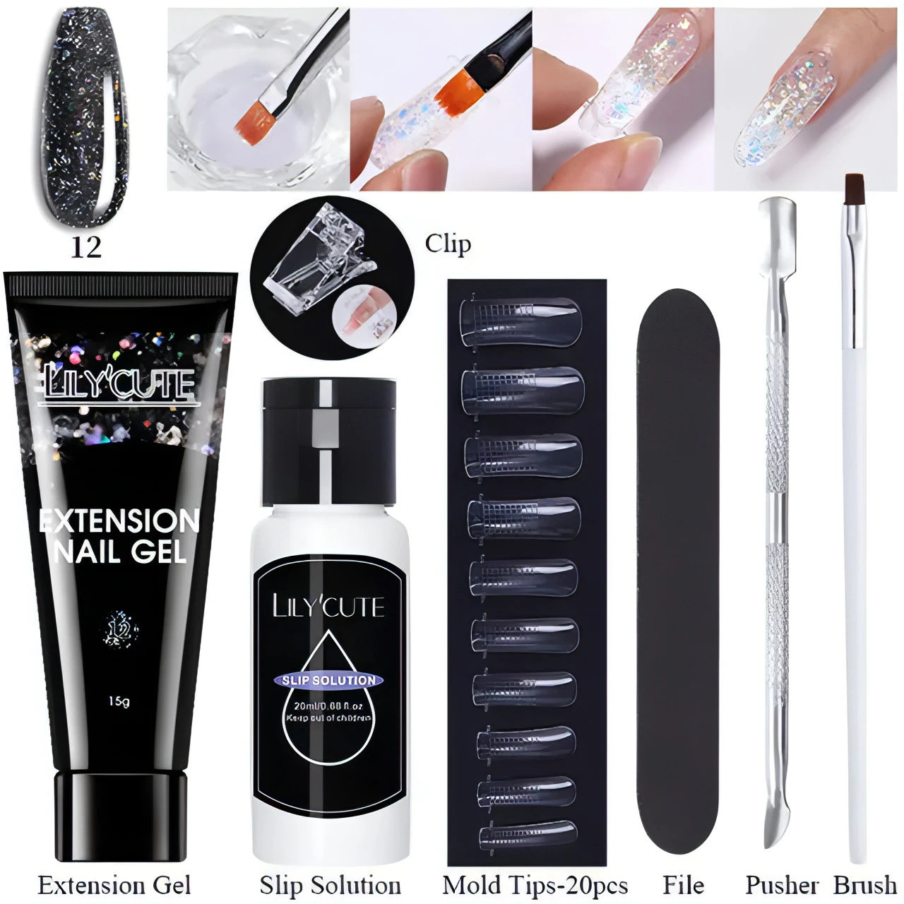 Extension Gel Set - Allure SocietyFalse Nail Kits and Dryers