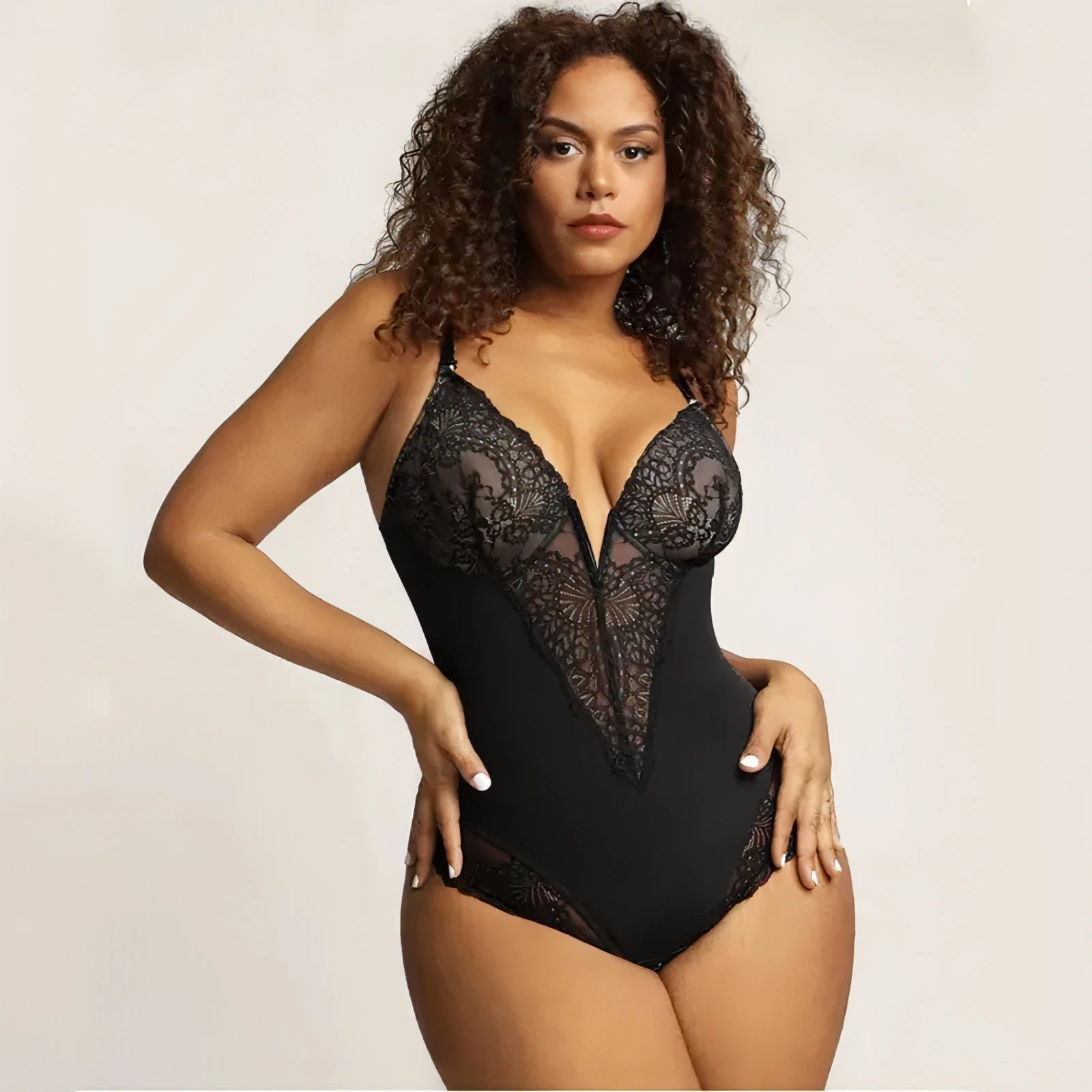 Lace V - Neck Shapewear - Allure SocietyShapewear