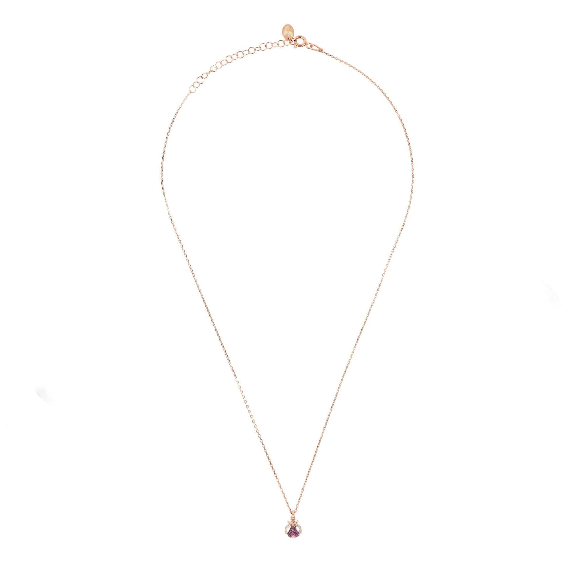 Lady Bug Ladybird Pendant Necklace Rosegold - Allure SocietyNecklaces