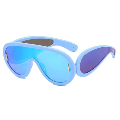 Large Frame Futuristic Sunglasses - Allure SocietyUV Sunglasses