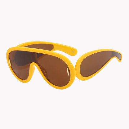 Large Frame Futuristic Sunglasses - Allure SocietyUV Sunglasses