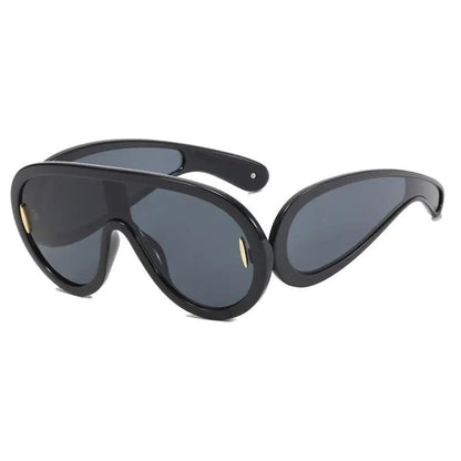 Large Frame Futuristic Sunglasses - Allure SocietyUV Sunglasses