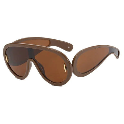 Large Frame Futuristic Sunglasses - Allure SocietyUV Sunglasses