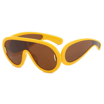 Large Frame Futuristic Sunglasses - Allure SocietyUV Sunglasses