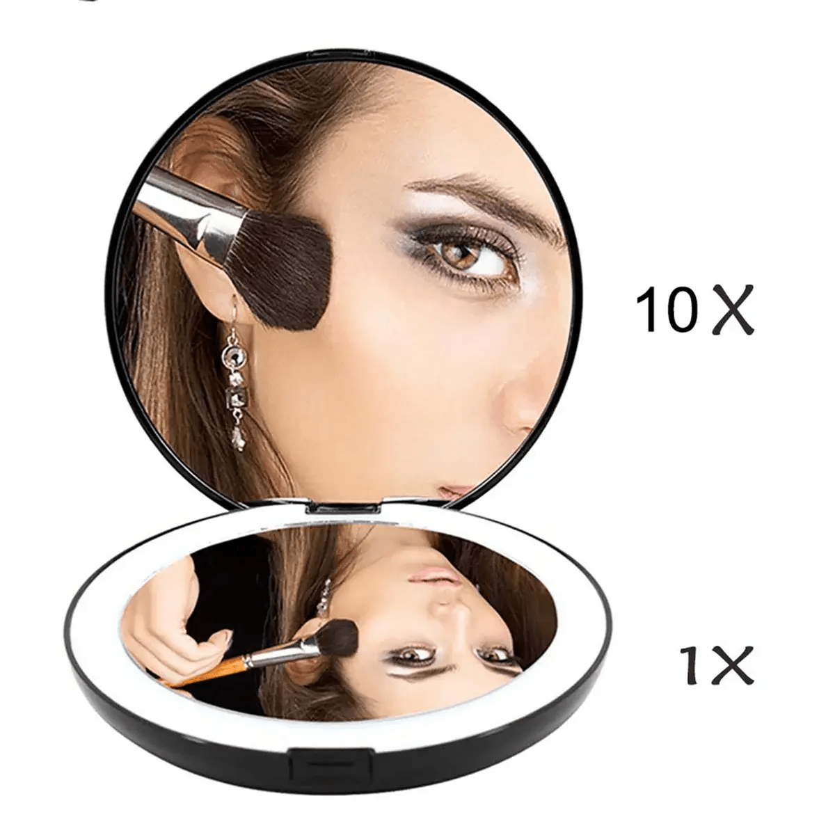 Led Folding Makeup Mirror - Allure SocietyMakeup Accessories