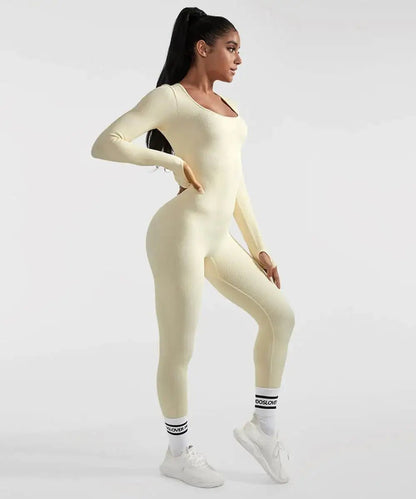 Long Sleeve Jumpsuit - Allure SocietyActivewear One Piece's