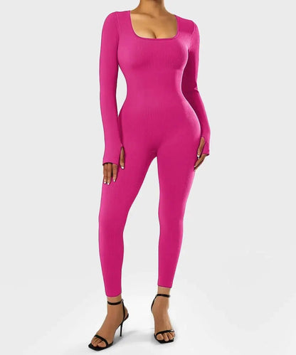 Long Sleeve Jumpsuit - Allure SocietyActivewear One Piece's