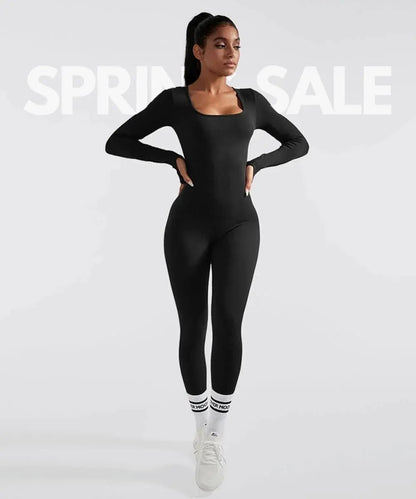 Long Sleeve Jumpsuit - Allure SocietyActivewear One Piece's