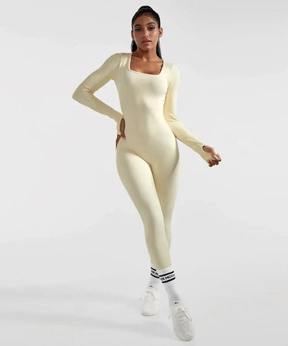 Long Sleeve Jumpsuit - Allure SocietyActivewear One Piece's