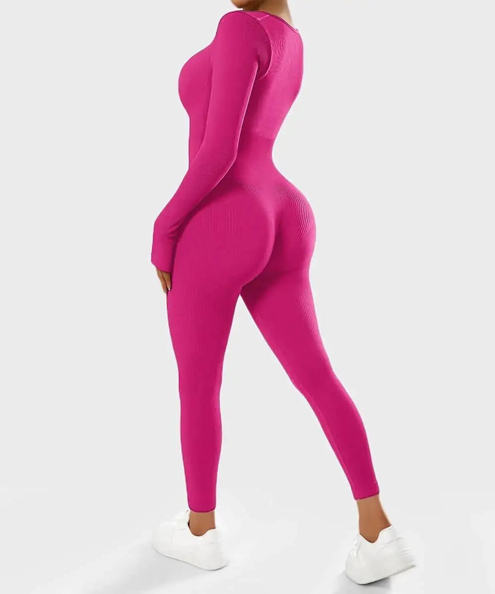 Long Sleeve Jumpsuit - Allure SocietyActivewear One Piece's