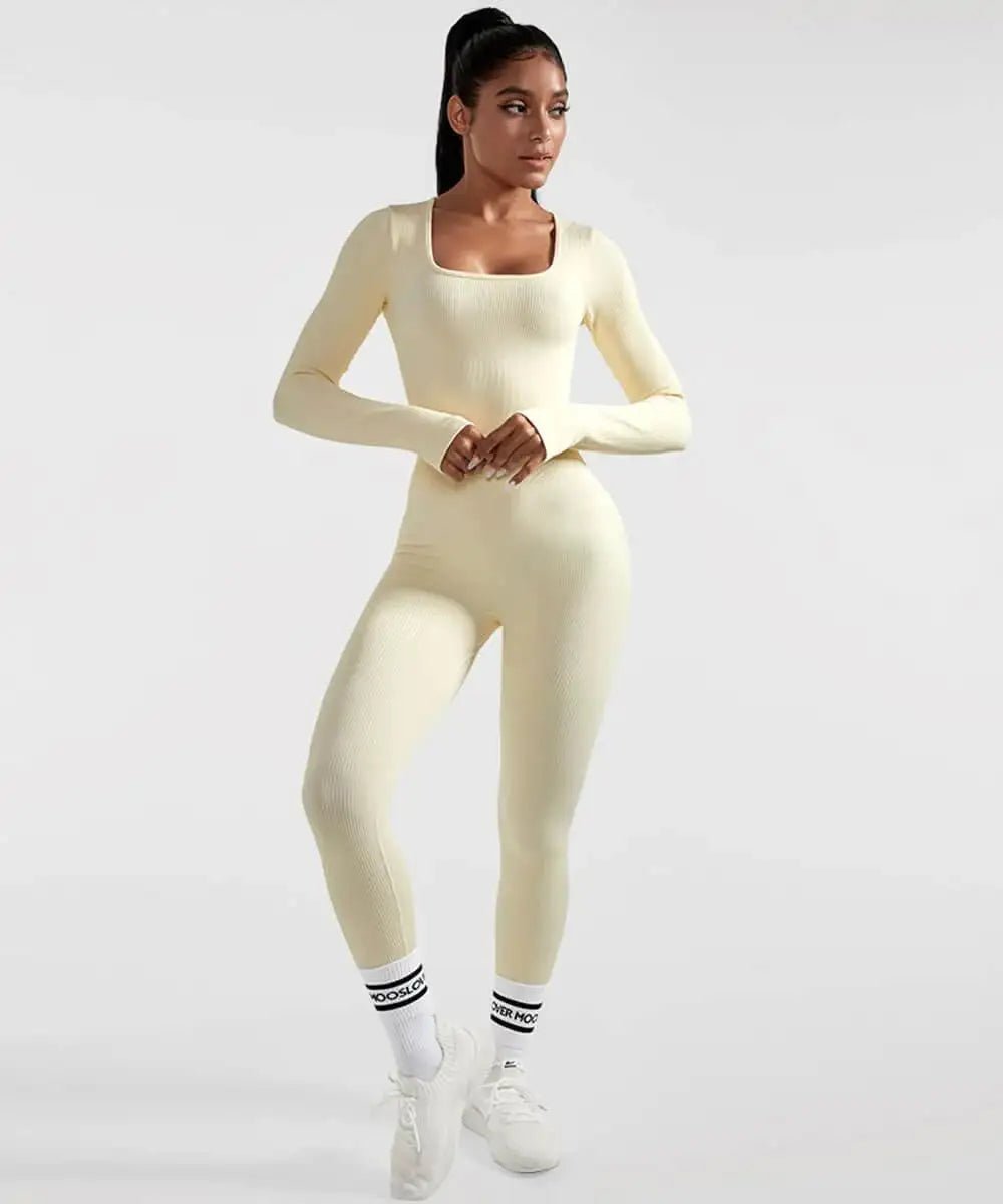 Long Sleeve Jumpsuit - Allure SocietyActivewear One Piece's