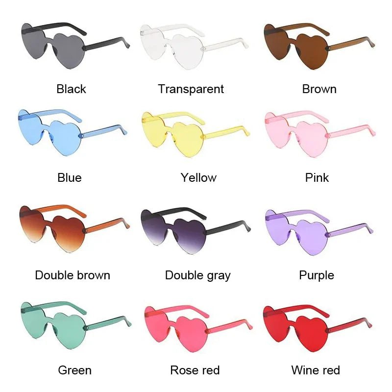 Love Heart Sunglasses - Allure SocietyUV Sunglasses