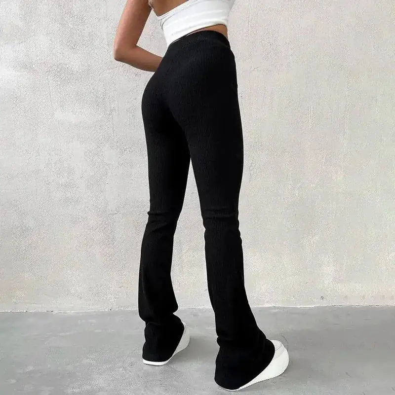 Lutrivo Flare Ribbed Pants - Allure SocietyLoungewear Pants