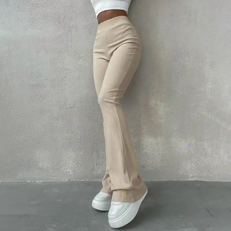 Lutrivo Flare Ribbed Pants - Allure SocietyLoungewear Pants