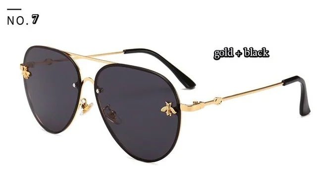 Luxury Bee Pilot Sunglasses - Allure SocietyUV Sunglasses