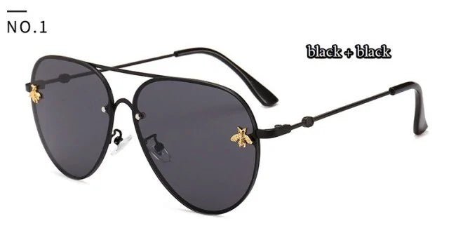 Luxury Bee Pilot Sunglasses - Allure SocietyUV Sunglasses