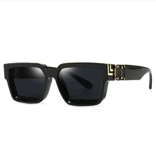 Luxury Retro Rectangle Sunglasses - Allure SocietyUV Sunglasses