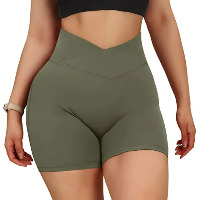 Sports Short High Waist Workout Seamless Fitness Yoga Shorts - Allure SocietyActivewear Shorts