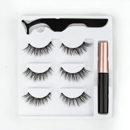 Magnetic Eyelashes 3D Mink - Allure SocietyFalse Eyelashes