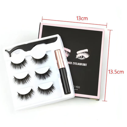 Magnetic Eyelashes 3D Mink - Allure SocietyFalse Eyelashes