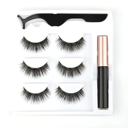 Magnetic Eyelashes 3D Mink - Allure SocietyFalse Eyelashes