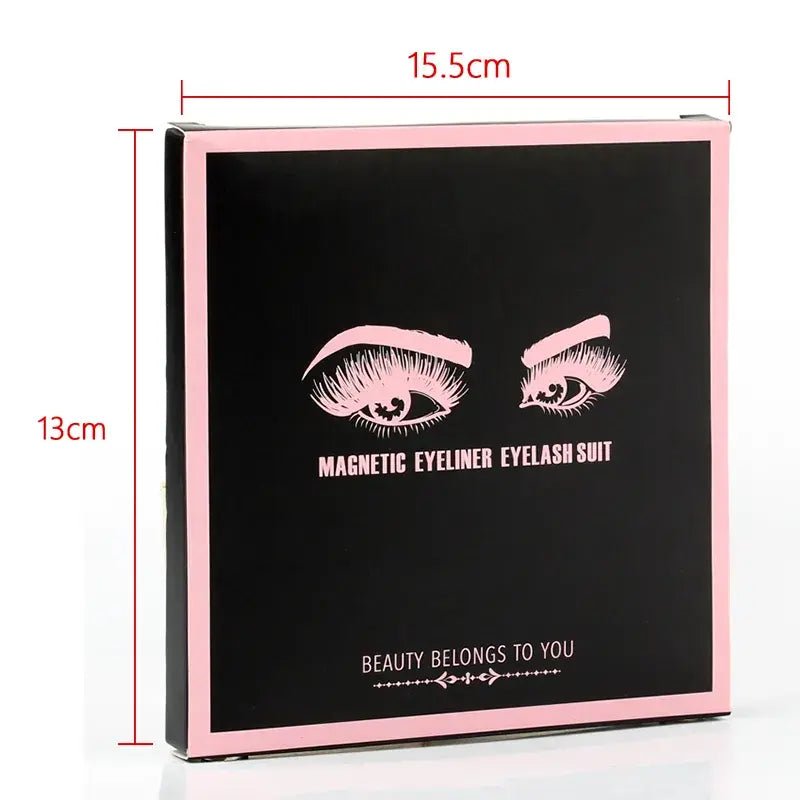 Magnetic Eyelashes Set with Waterproof Eyeliner and Tweezer - Allure SocietyFalse Eyelashes