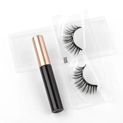 Magnetic Eyelashes Set with Waterproof Eyeliner and Tweezer - Allure SocietyFalse Eyelashes